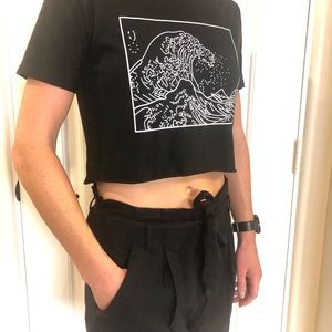 Wave crop top
